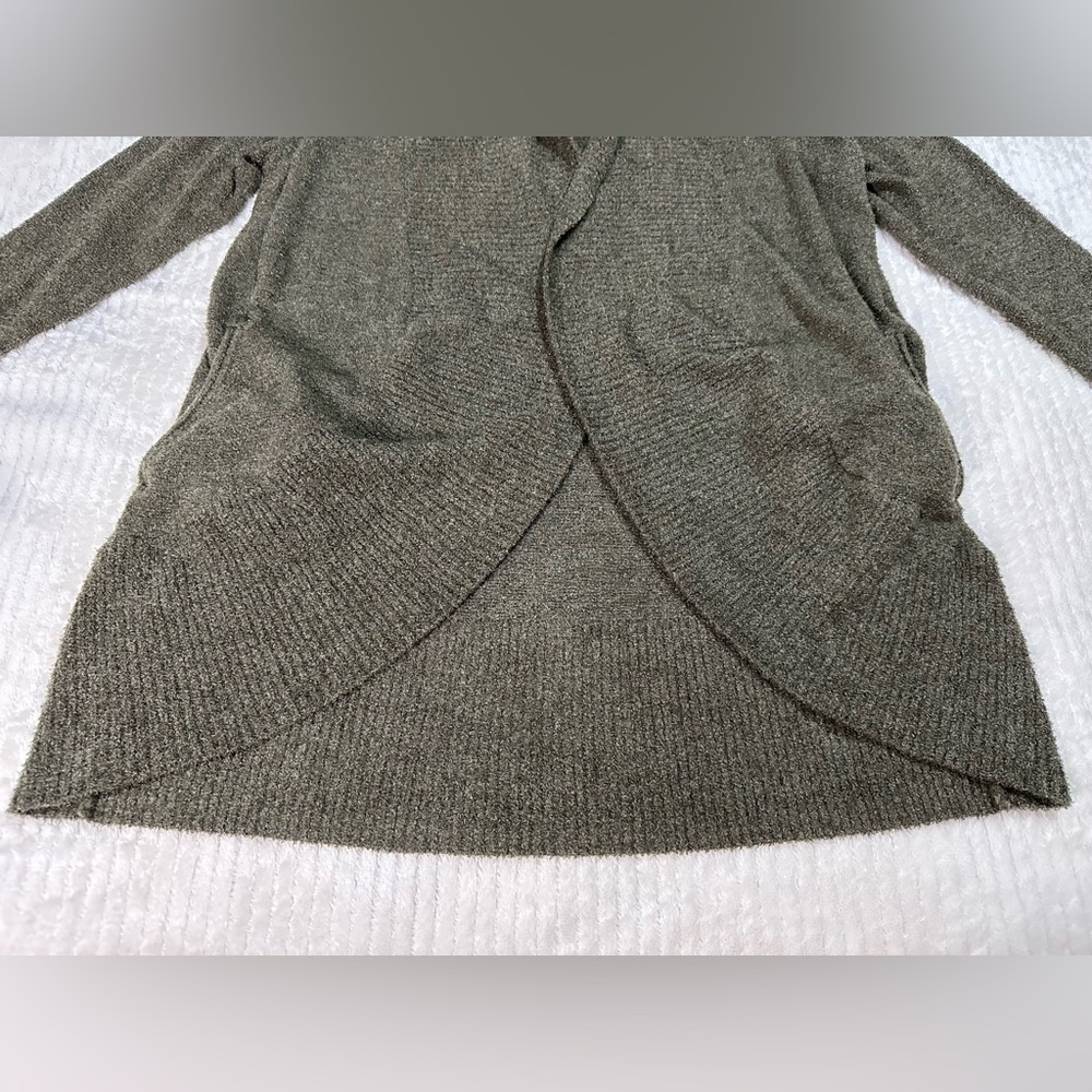 Barefoot Dreams Green Cozy Chic Lite Circle Cardigan/ Sweater Oversized Small - Picture 7 of 12